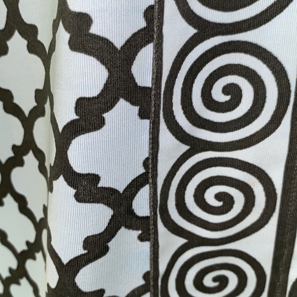 Gretchen Scott Bordertown Cornflower Blue Vneck Jersey Tunic Shift Dress - M - Picture 9 of 11